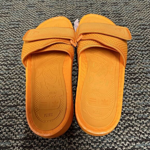 Adidas Human Race HU Chancletas Slides Orange FV7261 Size Men’s 10 Women’s 11 main image 6